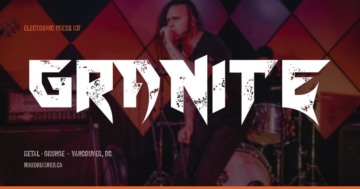 GRANITE — Vancouver Metal / Grunge Band
