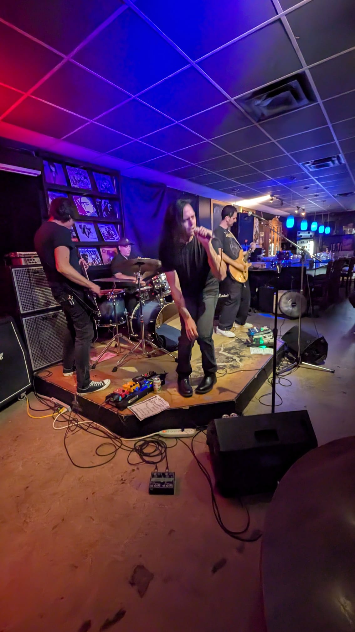 Granite live — vocalist and drummer on stage in Vancouver