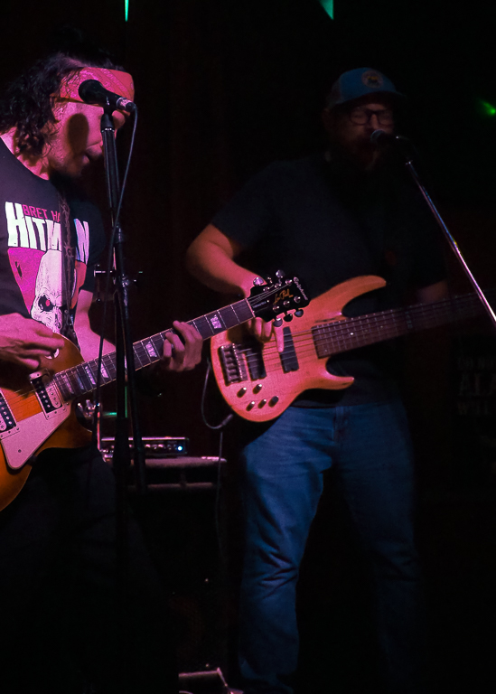 Lift the Anchor vocalist and bassist at the Portside Pub